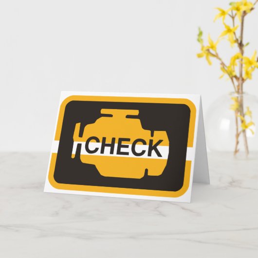 Karo Motor Leichte Grußkarten Karte (Gelbe Blume)