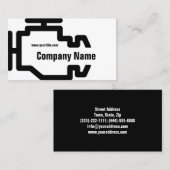 Karo Motor Service Schwarz-weiße Karte (Vorne/Hinten)