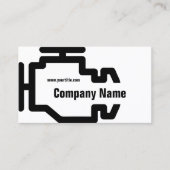 Karo Motor Service Schwarz-weiße Karte (Vorderseite)