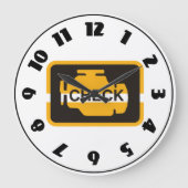 Karo Motor-Uhr Große Wanduhr (Vorderseite)