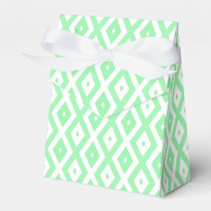 Karo-Muster grün und weiß Geschenkschachtel