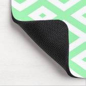 Karo-Muster grün und weiß Mousepad (Ecke)