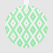 Karo-Muster grün und weiß Ornament (Rückseite)