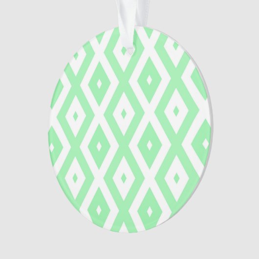 Karo-Muster grün und weiß Ornament (Vorderseite)