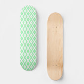 Karo-Muster grün und weiß Skateboard (Vorderseite)