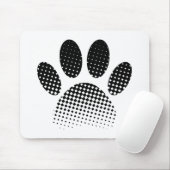 Karo Muster Halftone Dog Paw Drucken Mousepad (Mit Mouse)