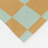 Karo-Muster-Schachbrett mit Sichtfeld Fleecedecke (Ecke)