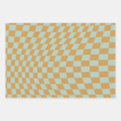 Karo-Muster-Schachbrett mit Sichtfeld Geschenkpapier Set (Vorderseite 2)