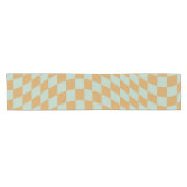 Karo-Muster-Schachbrett mit Sichtfeld Kurzer Tischläufer (Horizontal)