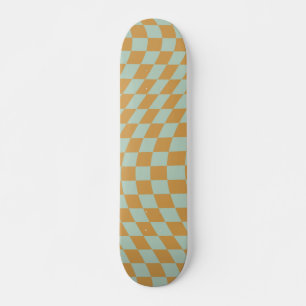Karo-Muster-Schachbrett mit Sichtfeld Skateboard