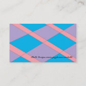 Karo-Muster-Visitenkarte Visitenkarte (Rückseite)