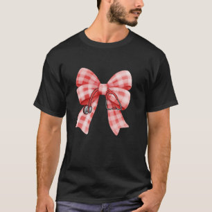 Karo Nurse Coquette Bow Stethoscope Pflegemedizin T-Shirt