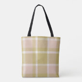 Karo oder Tartan Vintage-Hintergrund oder -Textur Tasche (Rückseite)