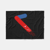 Karo Out America Erster 4. Juli Fleecedecke (Vorderseite (Horizontal))