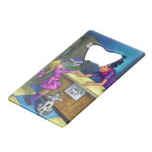 Karo-Out Geldbeutel Flaschenöffner (Rückseite Schrägansicht)