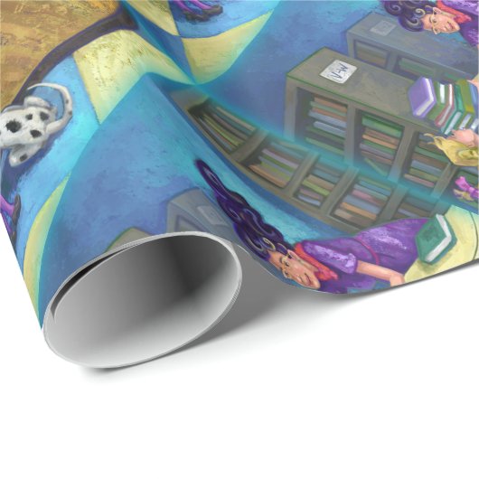 Karo-Out Geschenkpapier (Rolleneckpunkt)