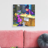 Karo-Out Leinwanddruck (Insitu (Wohnzimmer))