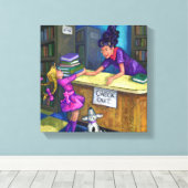 Karo-Out Leinwanddruck (Insitu (Holzboden))