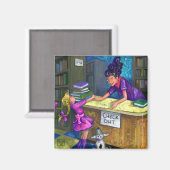 Karo Out Magnet (Vorderseite/Rückseite)