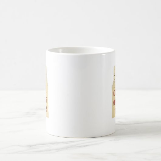 Karo-Out meines Buchautor-Priesterdesigns Kaffeetasse (Mittel)