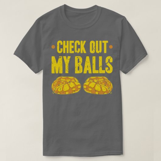 Karo Out My Balls Python Schlange T-Shirt (Design vorne)