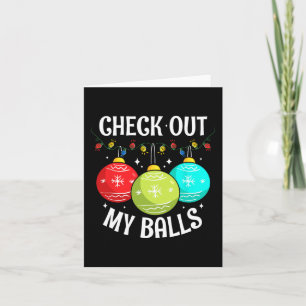 Karo Out My Balls Spaß schmutziger Weihnachtsspaß  Karte