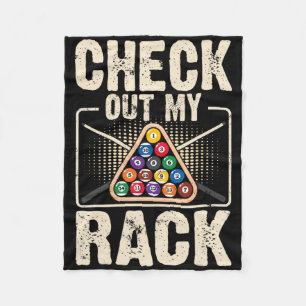 Karo Out My Rack - Niedlicher Billard Fans Funny P Fleecedecke