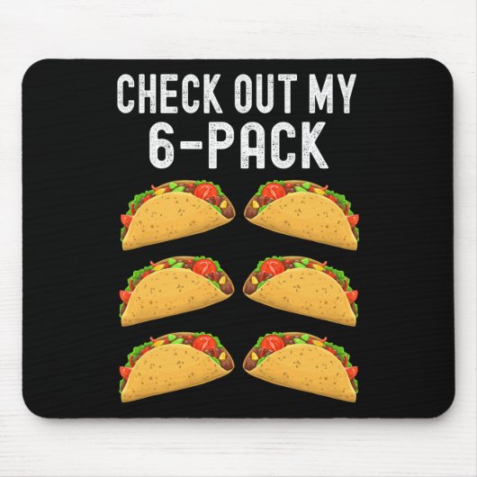 Karo Out My Six 6er Pack Taco Funny Cinco De Mayo Mousepad (Vorne)