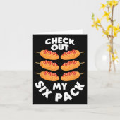 Karo Out My Six Pack Bodybuilder Mais-Dog-Staat F Karte (Gelbe Blume)