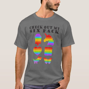 Karo Out My Six Pack Cool Fidget Pop It Love Fu T-Shirt
