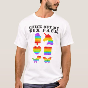 Karo Out My Six Pack Cool Fidget Pop It Love Fu T-Shirt