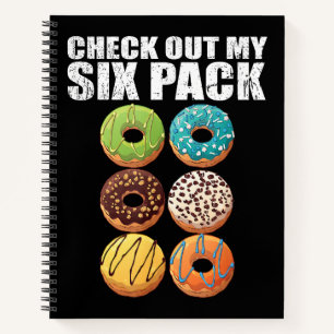 Karo Out My Six Pack Donut Shirt - Funny Gym Shir Notizblock