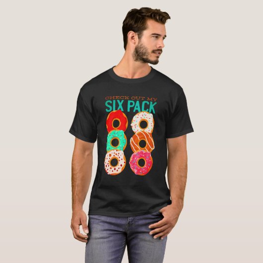 Karo Out My Six Pack - Funny Donuts Workout Abs  T-Shirt (Vorne ganz)