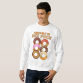 Karo Out My Six Pack - Niedliche Donuts Workout Ab Sweatshirt (Vorne ganz)