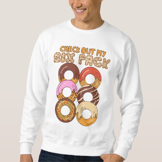 Karo Out My Six Pack - Niedliche Donuts Workout Ab Sweatshirt (Vorderseite)