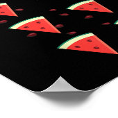 Karo Out My Six Pack Watermelon Fun Melon Shirt Poster (Ecke)