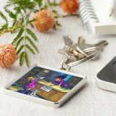 Karo-Out Schlüsselanhänger (Seite)