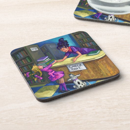 Karo-Out Untersetzer (Linke Seite)