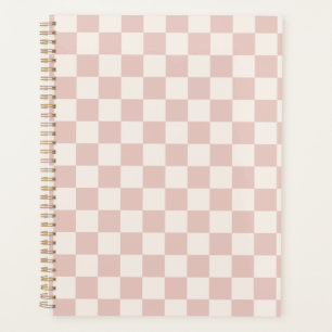 Karo Pale Beige Checked Pattern Checkerboard Planer