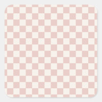 Karo Pale Beige Checked Pattern Checkerboard