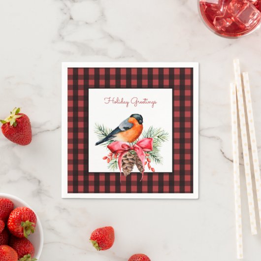 Karo Papers de Bird and Pine Bough Napkin Serviette (Beispiel)