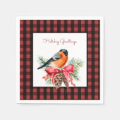 Karo Papers de Bird and Pine Bough Napkin Serviette (Vorderseite)