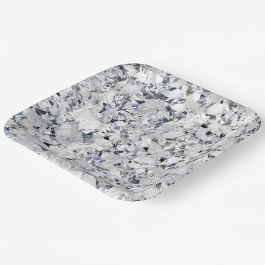 Karo-Papierplatte Pappteller (Gewinkelt)