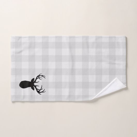 Karo  Pattern Badetuch Set (Handtuch)