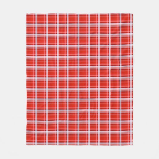 Karo Pattern Fleecedecke (Vorderseite)