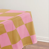 Karo Pink Senf Checked Pattern Checkerboard Tischdecke (Beispiel)