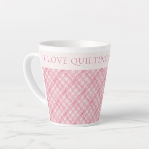 Karo QUILT Latte Tasse + Text / Blush