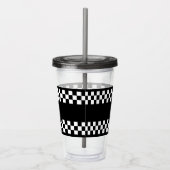 Karo-Renndesign Acryltrinkbecher (Rechts)
