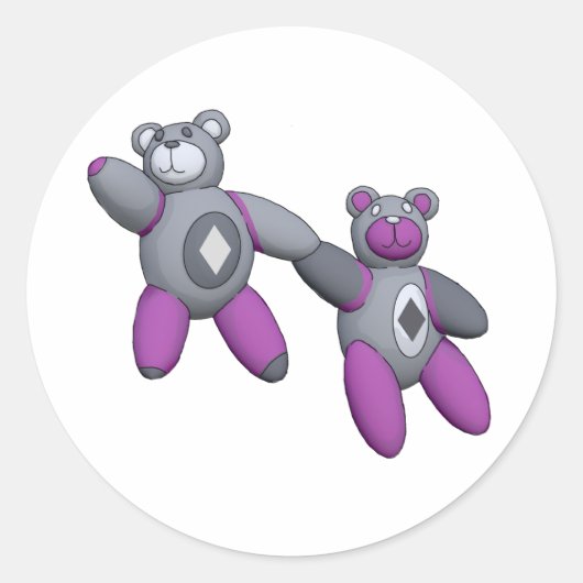 Karo Runder Aufkleber (Vorderseite)