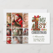 Karo-Rustikal 9 Foto Erstes Weihnachten (Vorderseite)